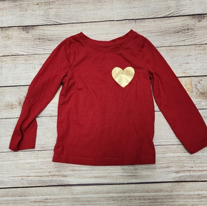 Cat & Jack Red Heart‎ Valentines Shirt